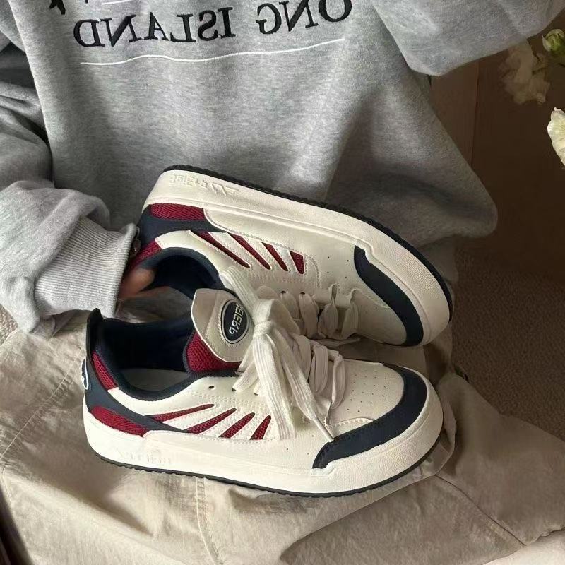 Spring new American retro bread platform niche board shoes student casual sports shoes