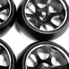 4/set RC Car Wheel Rim Tire Set 25mm Wear Resistant for K969K989RCRC Crawler Hobby Parts