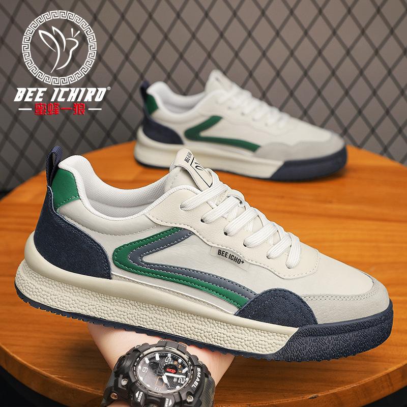 Spring and Autumn New Casual Men's Shoes Fashion Personality Sports Leather Shoes Trend
