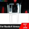 For Mazda 6 Atenza 2017 2018 Matte Car Center Console Gear Shift Box Panel Cover Molding Trim Interior Accessories AT Model LHD