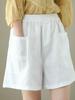 Women's Plus Size Summer Linen Cotton Shorts - New 2025 Casual Style