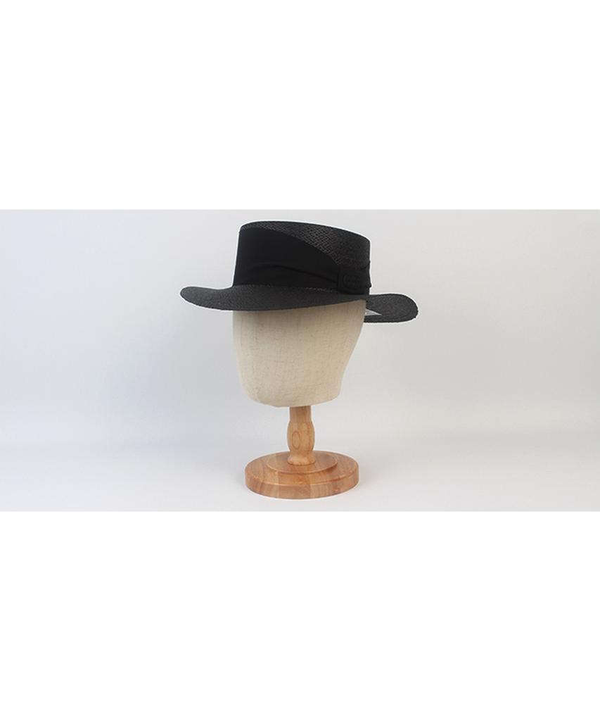Bold Line Black Panama Hat