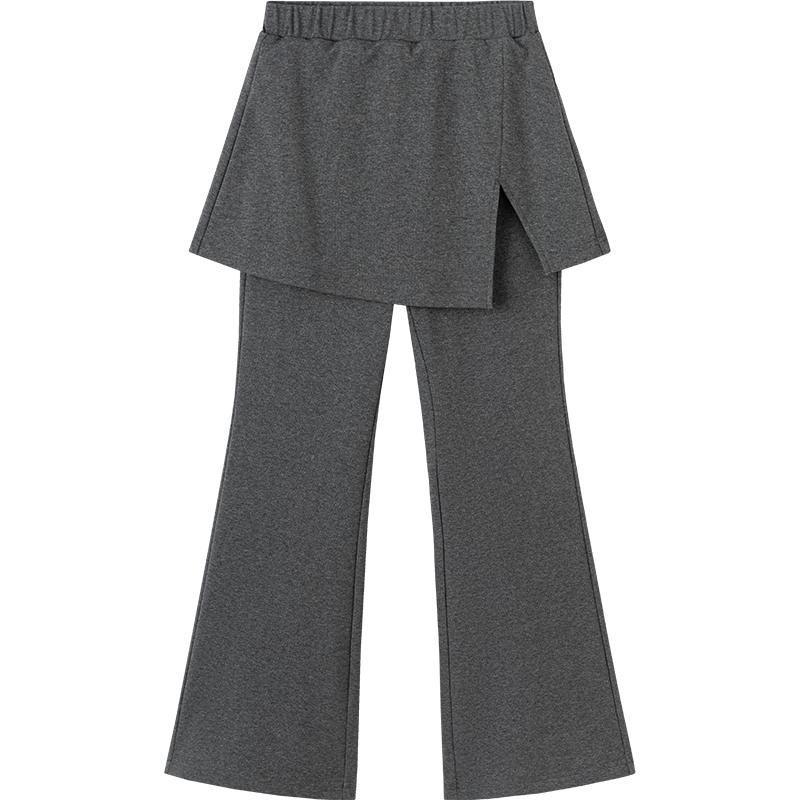 Balabala Girls' High-Waist Flared Long Pants