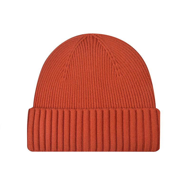 Solid color classic knitted hat men's casual versatile student couple cold hat women's autumn and winter warm wool hat