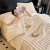 Faux Rabbit Fur Throw Bubble Blanket Warm Blanket Fluffy Blanket Plush Cozy Thick Furry Blanket