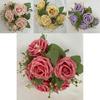 Faux Rose Flower Vase Arrangement For Wedding Photography And Event Decoration