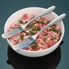 316 Stainless Steel Dumpling Spoon Professional Multi-functional Filling Scoop Ergonomic Rust-Proof Wonton Dumpling Spoon