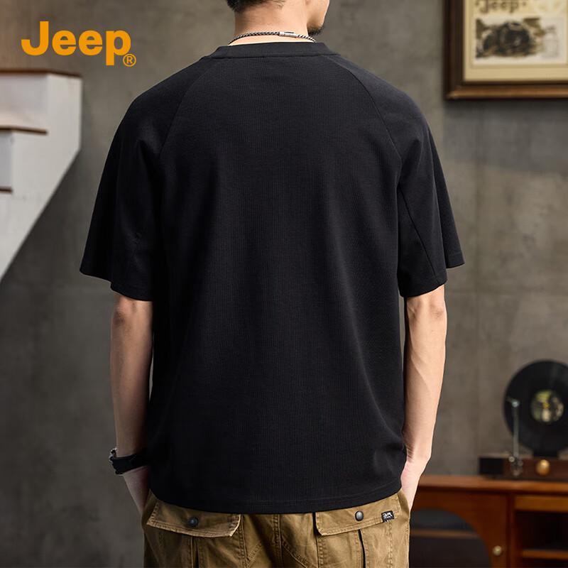 JEEP Men's Casual Round Neck Short Sleeve T-shirt