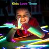 100 Glow Stick Party Supplies Set, including glow sticks and connectors, fun party kit for the dark.