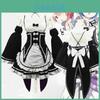 Requintado Rezero Kara Hajimeru Lsekai Seikatsu Gêmeos Ram/rem Vestido de Empregada Fantasia Cosplay Com Costuras Perfeitas