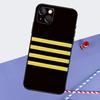Airplane Pilot Epaulette Phone Case For iPhone 16 Pro Max 11 13 14 15 Pro Max 12 Mini XR 16 15 Plus 16e Back Cover