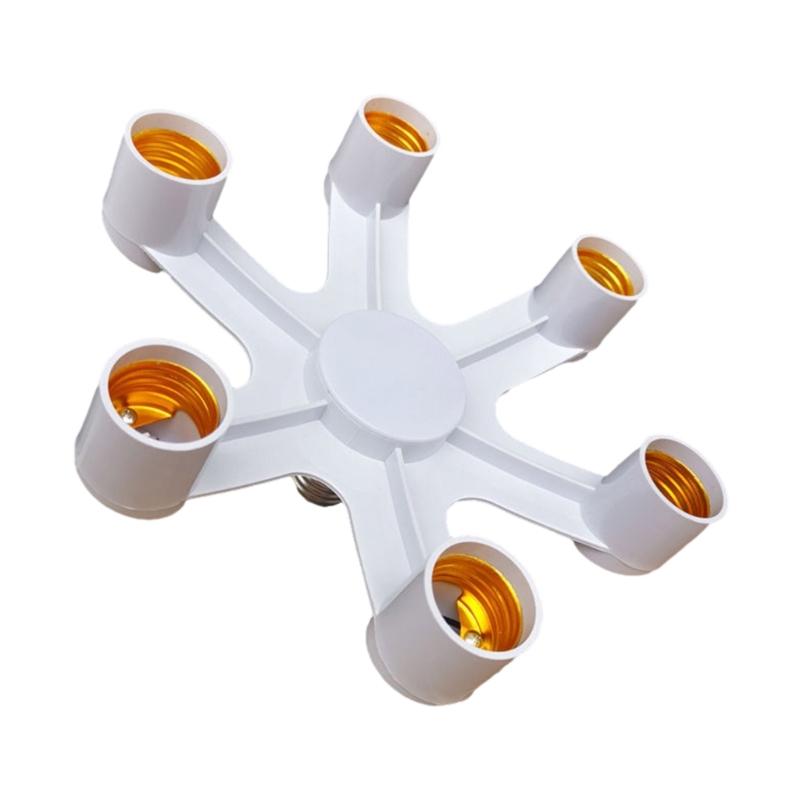 2/3/4/5/6/7 In 1 Light Bulb Socket Splitter, E26/E27 Light Socket Adapter Conventer, Standard Base LED Bulb Converter