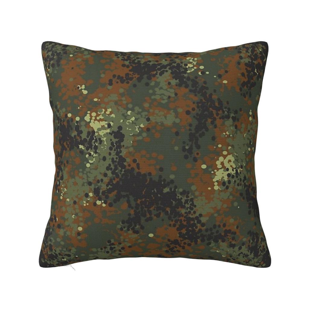 Flecktarn Camouflage Square Pillowcase Pillow Cover Polyester Cushion Decor Comfort Throw Pillow for Home Bedroom