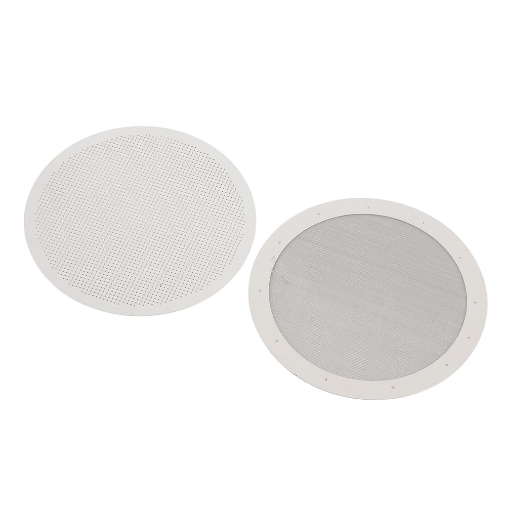 Disk Coffee Filter 2.4 Inch Stainless Steel Reusable French Press Coffee Maker Metal Filter Mesh for Replacement