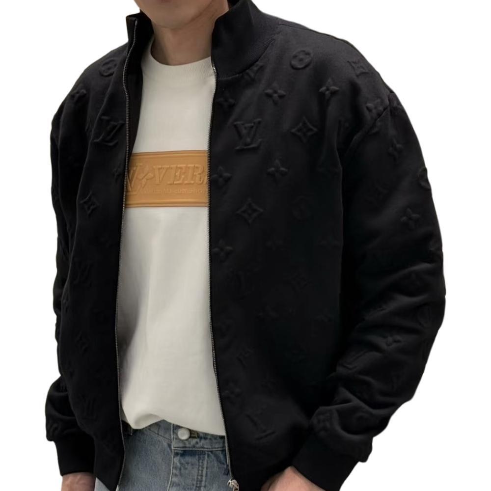 Lv Embossed Monogram Jersey Tracksuit Top 1AHCLO