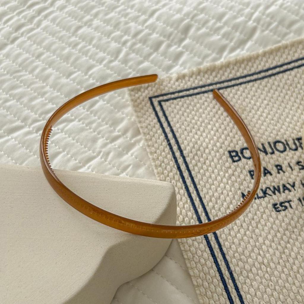 Translucent Head Hoop Band Plastic Head Bands Women Hairband For Girls Non-slip Toothed Hair Hoop Headwear Hair Accessories