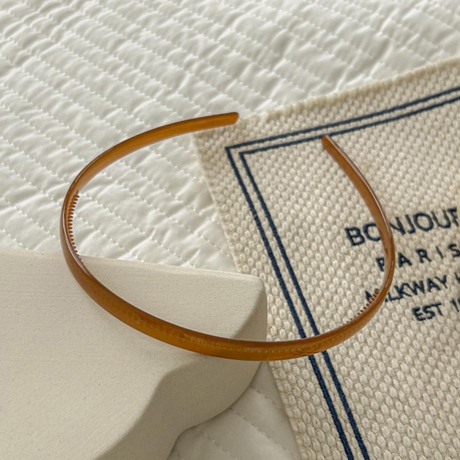 

Полупрозрачная повязка на голову из пластика, женская повязка для волос для девочек, нескользящая зубчатая повязка для волос, головной убор, аксессуары для волос