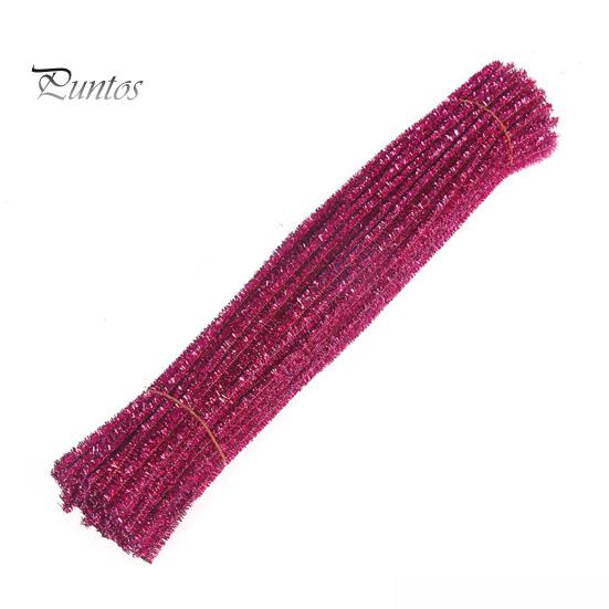 100 Adet Glitter Şönil Kaynaklanıyor Esnek Bükülebilir Peluş Tinsel Kaynaklanıyor Çocuklar Eğitim DIY Zanaat Malzemeleri Oyuncaklar Işçiliği