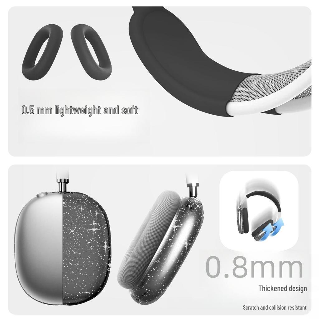 Průsvitný ochranný kryt pro sluchátka Apple AirPods Max