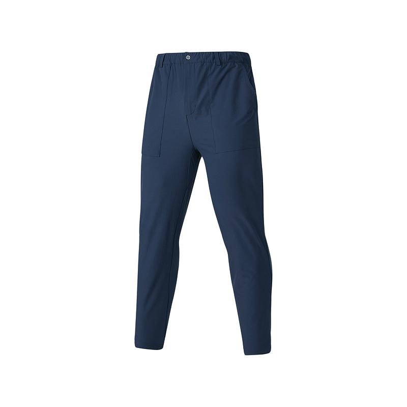 Skechers Quick-Drying Breathable Soft Comfortable Tapered Casual Pants Men bottoms Navy-Blue P324M010-02MZ M