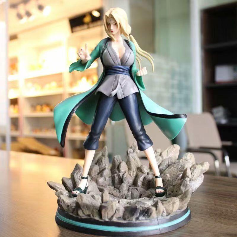 Naruto 13.77inch/35cm Five Dynasties Thousand Hands Tsunade Xiaonan anime Surroundings Combat stance can Move PVC toys Durable Gift