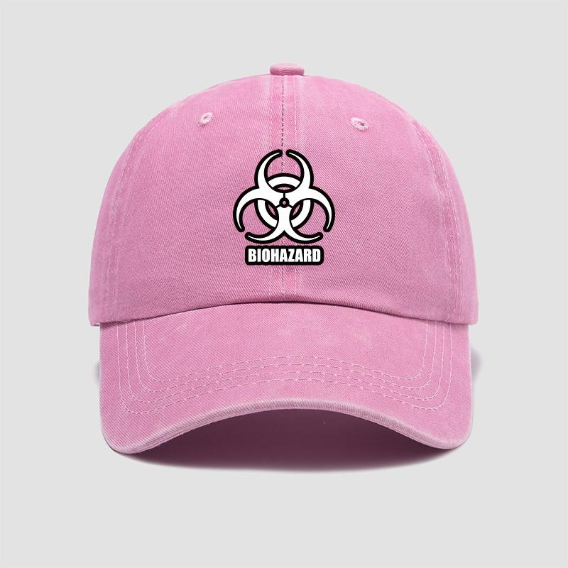Ensemble T-shirt Manches Courtes et Casquette Style Coréen Resident Evil Marchandise Film Jeu Chinois Haut Doux Casquette de Baseball Réglable