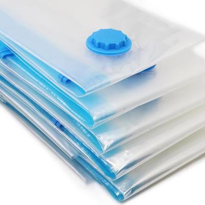 Home Storage Vacuum Bag Valve Bag Transparent Border Folding Tablet Organizer Saving Seal Package