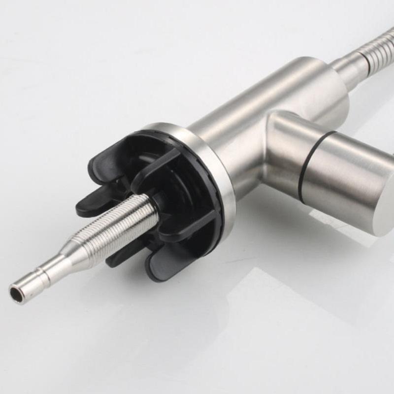 Universal Gooseneck Water Purifier Faucet Reverse Osmosis Drinking Water Filter Faucet Stainless Steel 1/4" PE Quick Connect