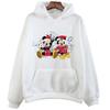 2025 Kawaii Christmas Style Harajuku Men and Women Casual Round Neck Pullover Tops Mickey Minnie Mouse Goofy Print Hoodie