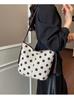 Women's 2026 Summer Polka Dot Bow Handbag - Fashionable Single Shoulder Bag