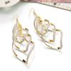 Earrings Sequins Skin-friendly Metal Fashion Ear Pendants for Dating