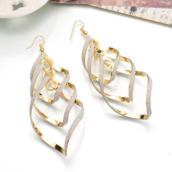 Earrings Sequins Skin-friendly Metal Fashion Ear Pendants for Dating