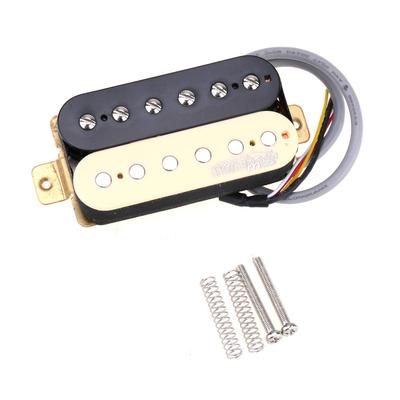 Wilkinson Vintage Tone Alnico 5 Overwound Open Style Humbucker Tonabnehmer für E-Gitarre Zebra Hals,