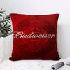 Hot B-Budweisers Cushion Cover Breathable Linen Pillow Cover Skin-Friendly Home Decor Pillowcase With Hidden Zipper