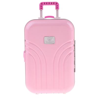 1:6 Dolls House Miniature PU Suitcase Luggage Yellow Bedroom Accessories