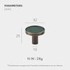 Dooroom Brass Furniture Handles Real Leather Nordic Simple Pulls Cupboard Wardrobe Dresser Shoe Box Drawer Wine Bar Cabinet Knob