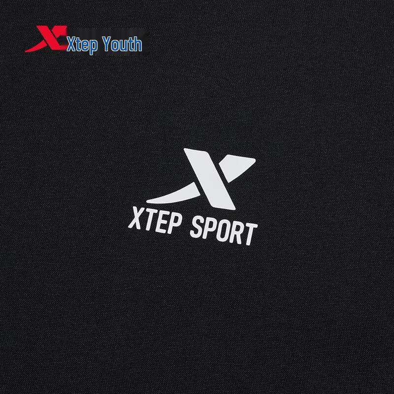 Xtep Youth Reflective Logo Round Neck Short Sleeve T-Shirt