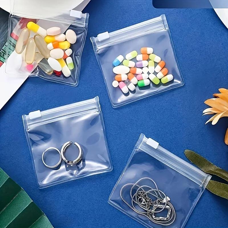 20PCS Mini Transparent Storage Bags Lightweight Dust-proof Travel Self-sealing Storage Bags Bags Jewelry Gift Storage Bag