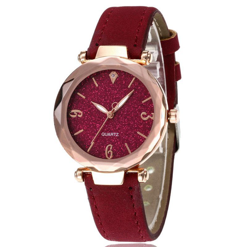 Women's Fashion Quartz Watch with Leather Strap - Trendy Simple Design