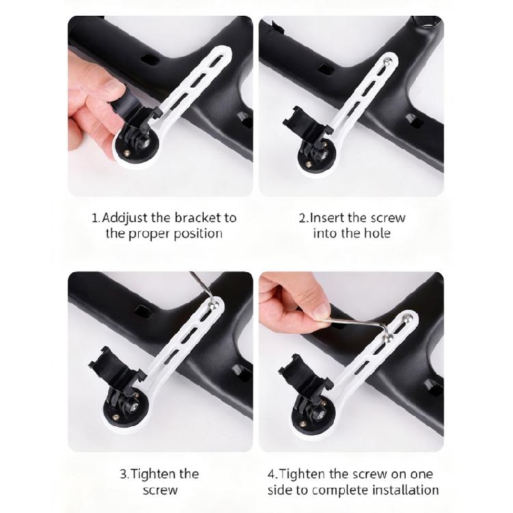 Road Bike Computer Holder Adjustable Out Fronts Bike Extension Bracket Light Stands Cycling Stopwatches Speedometer Rack