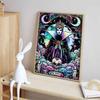Disney 5D DIY Diamond Painting Evil Queen Dark Neon Tarot Style Illustration Full Round Diamond Mosaic Cartoon Dog Embroidery Art Painting Home Decor