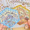Korean 3D Cartoon Landscaping Stickers: Cute Hut and Xiaohongshu Design for Stress Relief