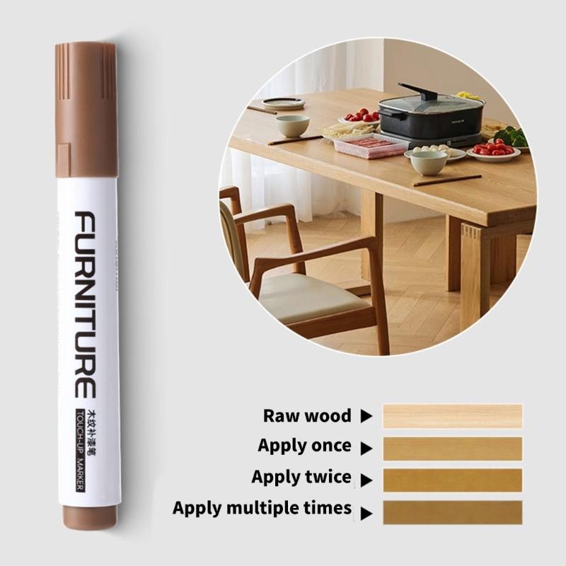 Furniture Touch Up Markers Wood Markers Pen Wood Scratch Repair Markers Scratch & Stain Markers