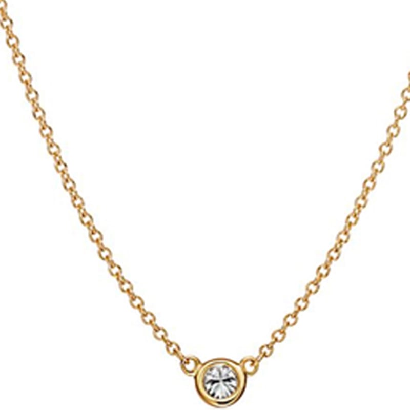 TIFFANY & CO. 2010s 18kt Rose Gold By The Yard Diamond Necklace 60017889