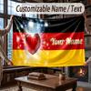 Custom Name Flannel Throw Blanket Germany national football team Pattern Warm Home Decoration