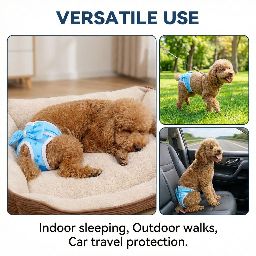 Adjustable Pet Physiological Pants Washable Pet Protective Pants Dog Diaper Menstrual Period