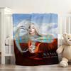 Singer Ava Max Don't Click Play Blanket Soft and Skin Friendly For Couch Bed Napping Bedspread All Seasons Comforter