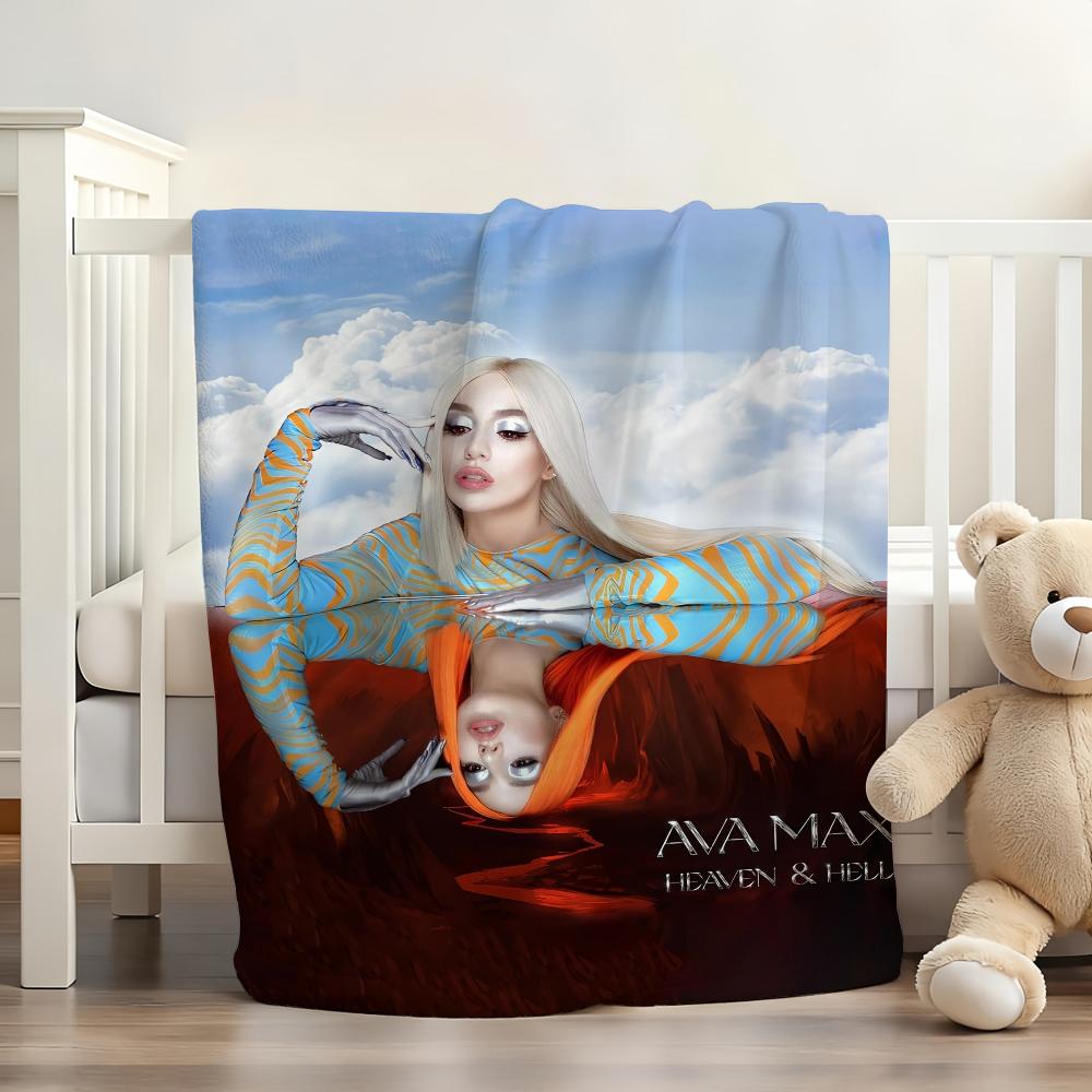 Singer Ava Max Don't Click Play Blanket Soft and Skin Friendly For Couch Bed Napping Bedspread All Seasons Comforter