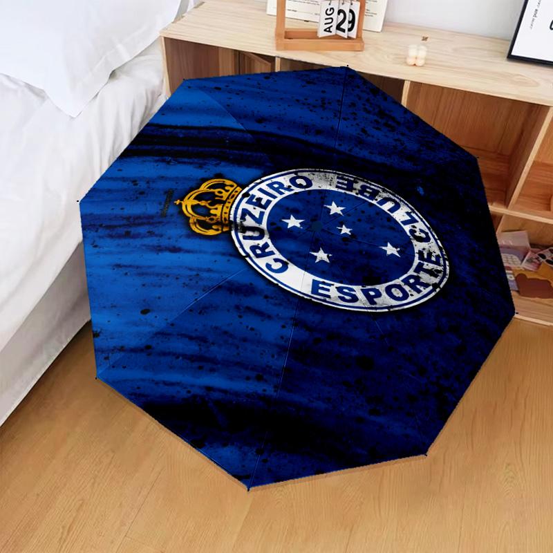 1PC Fc Esporte Printed Umbrella Folding umbrella, automatic umbrella 8-Frame for Travel, camping Fan gifts Christmas Gifts