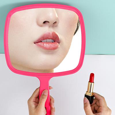 Handspiegel mit Loch zum Aufhängen, Make-up, ergonomischer Griff, robust, für Männer und Frauen, Reise-Handspiegel, Reisezubehör